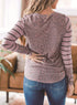 Women's Leopard Patchwork Plus Size Sweatshirts Tops