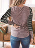 Women's Leopard Patchwork Plus Size Sweatshirts Tops