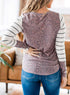Women's Leopard Patchwork Plus Size Sweatshirts Tops