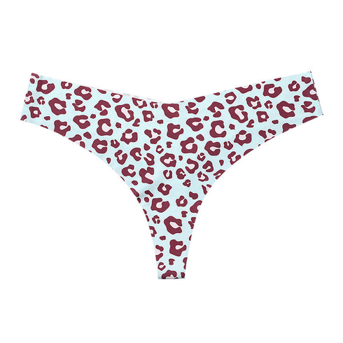 Women's Leopard Print Thong Panties Underwear Sexy Panties