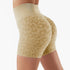 Women's Lift Hips Running Skinny Yoga Leopard Printing Shorts