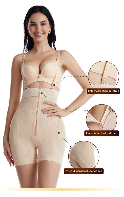Women's Lift the Hips Open Bust Hip Pads Shapewear