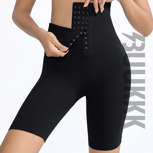 Women's Lift the Hips Rows Clasp Tummy Control Yoga Shorts