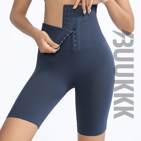 Women's Lift the Hips Rows Clasp Tummy Control Yoga Shorts