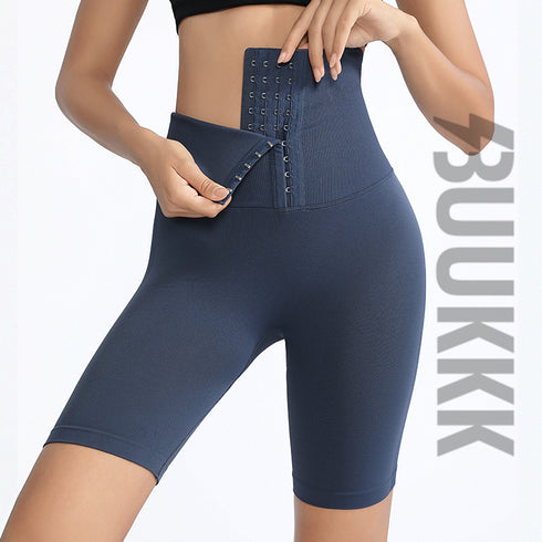 Women's Lift the Hips Rows Clasp Tummy Control Yoga Shorts