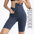 Women's Lift the Hips Rows Clasp Tummy Control Yoga Shorts
