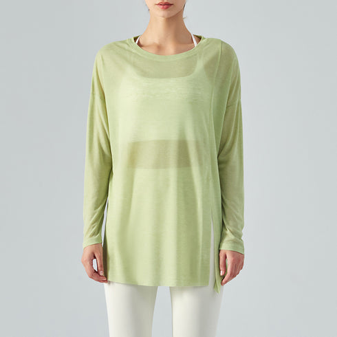 Women's Light Loose Running Breathable Sweatshirts Yoga Tops