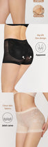 Women's Lightweight Seamless Lace Panties Hip Pads
