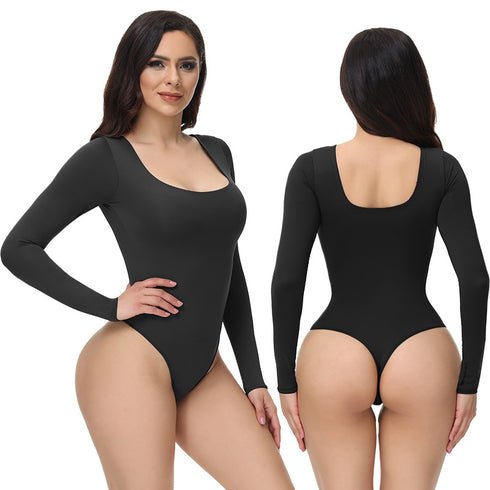 Women's Long Sleeve Bodysuit Tummy Control Shapewear