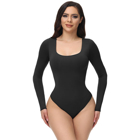 Women's Long Sleeve Bodysuit Tummy Control Shapewear