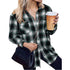 Women's Long Sleeve Button Down Chest Shirts