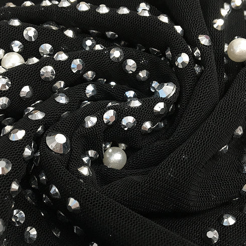 Women's Long Sleeve Fluoroscopy Gauze Sequins Dresses