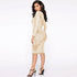 Women's Long Sleeve Fluoroscopy Gauze Sequins Dresses