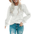 Women's Long Sleeve Hollow Out Pullover Sweater
