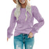 Women's Long Sleeve Hollow Out Pullover Sweater