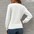 Women's Long Sleeve Hollow Out Pullover Sweater