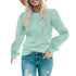 Women's Long Sleeve Hollow Out Pullover Sweater