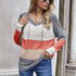 Women's Long Sleeve Hollowed-out knit Sweatshirt Hoodie