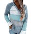 Women's Long Sleeve Hollowed-out knit Sweatshirt Hoodie
