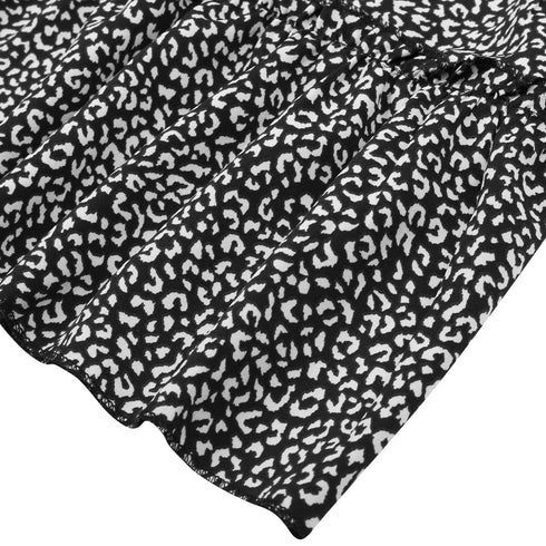 Women's Long Sleeve Stylish Round Neck A-line Skirt Dress