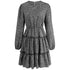 Women's Long Sleeve Stylish Round Neck A-line Skirt Dress