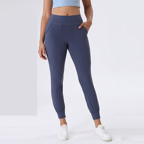 Women's Loose Athletic Fitness Yoga Pants with Pockets