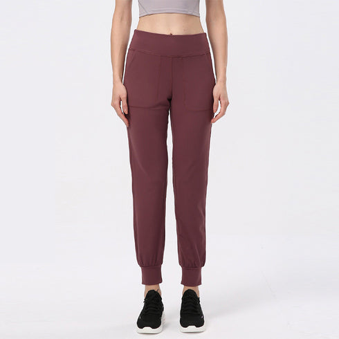 Women's Loose Athletic Fitness Yoga Pants with Pockets