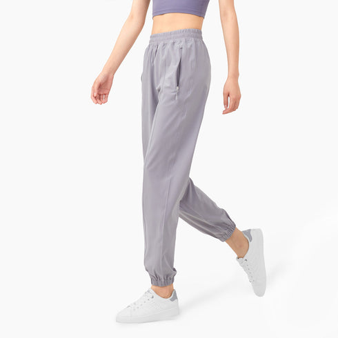 Women's Loose Athletic Yoga Pants with Zipper Pocket