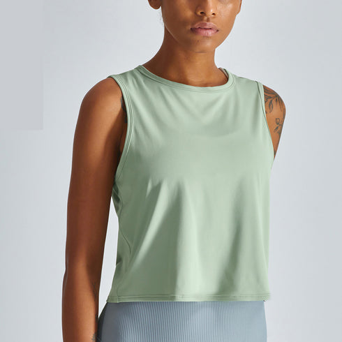 Women's Loose Breathable Round Neck Running Tank