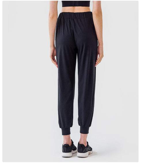 Women's Loose Fit Athletic Casual Lace-up Yoga Pants