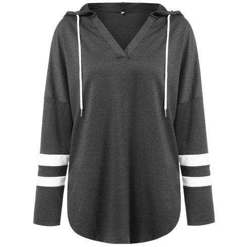 Women's Loose Long Sleeved Hoodie Plain Workout Hoodies