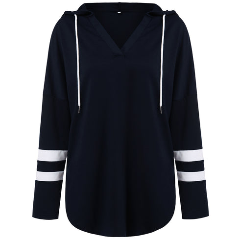 Women's Loose Long Sleeved Hoodie Plain Workout Hoodies