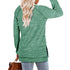 Women's Loose Long Sleeved Pure Color Sweatshirt