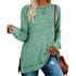 Women's Loose Long Sleeved Pure Color Sweatshirt