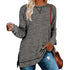 Women's Loose Long Sleeved Pure Color Sweatshirt