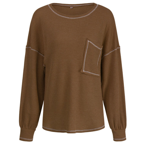 Women's Loose Long Sleeved Workout Thin Sweatshirt