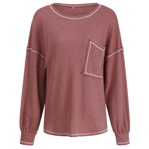 Women's Loose Long Sleeved Workout Thin Sweatshirt