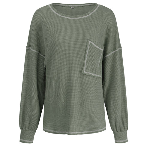 Women's Loose Long Sleeved Workout Thin Sweatshirt