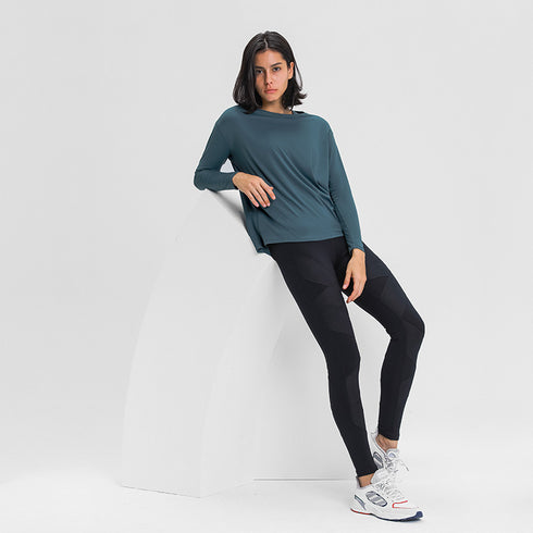 Women's Loose Running Breathable Sweatshirts Yoga Tops