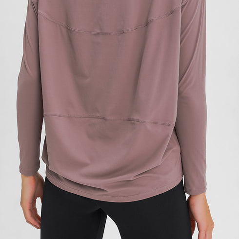 Women's Loose Running Breathable Sweatshirts Yoga Tops