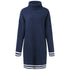 Women's Loose Simple Knitted Dress with High Neck Long Sleeves