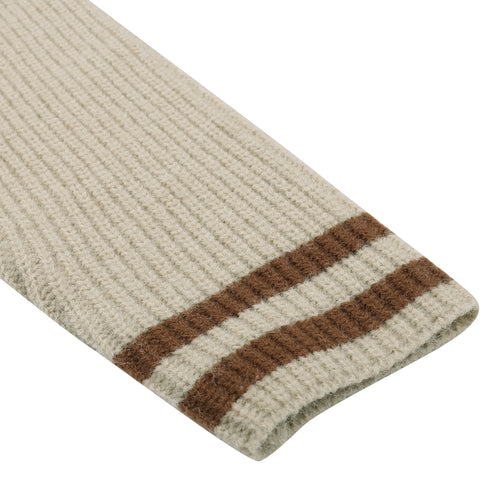 Women's Loose Simple Knitted Dress with High Neck Long Sleeves