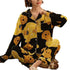 Women's Loungewear Button Tops Pant Pajama Sets
