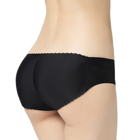Women's Low Waist Hip Pads Fake Butt Boxer Shorts