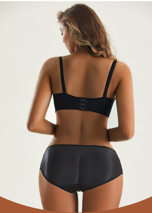 Women's Low Waist Panties Hip Pads Underwear