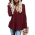 Women's Medium Length Breasted Long Sleeve Tunics