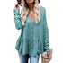Women's Medium Length Breasted Long Sleeve Tunics