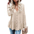 Women's Medium Length Breasted Long Sleeve Tunics