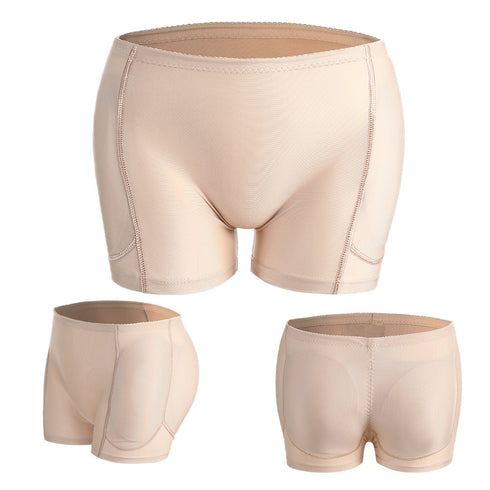 Women's Mid Waist Control Panties Butt Lifter Padded