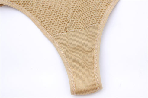 Women's Mid Waist Thong Panty Butt Lifter Body Shaper